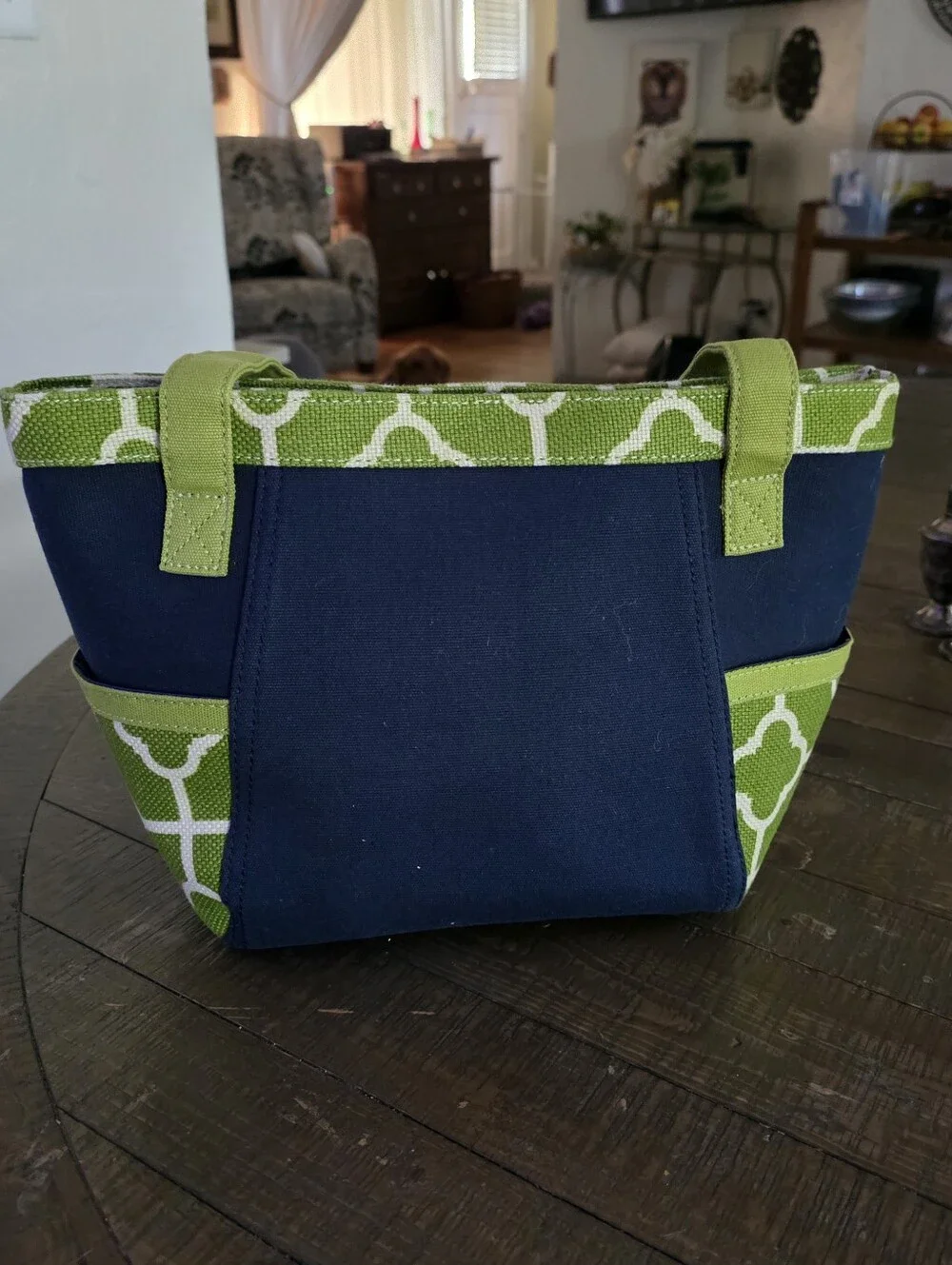 Spartina 449 NWT Club Tote Canvas Linen And Leather